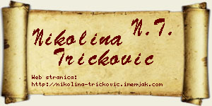 Nikolina Tričković vizit kartica